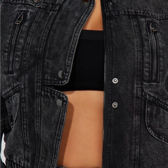 BNWT black denim jacket - Picture 5 of 11